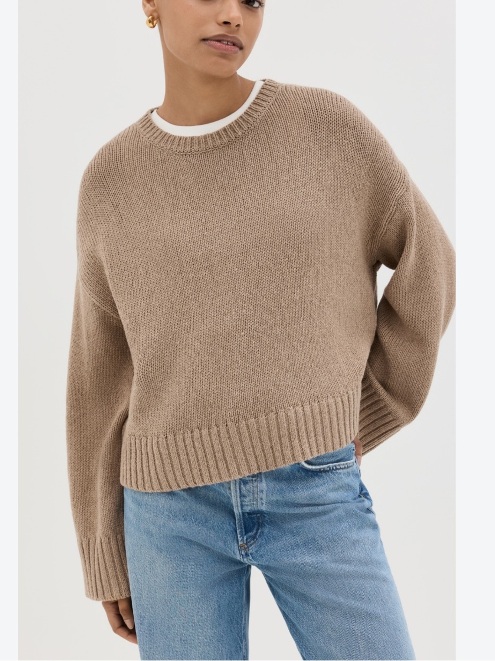 Jenni Kayne Cameron Merino blend Crewneck Knit Sweater